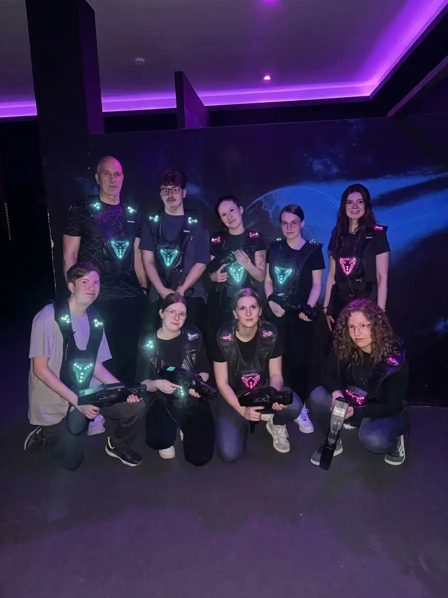 Gruppenfoto Lasertag